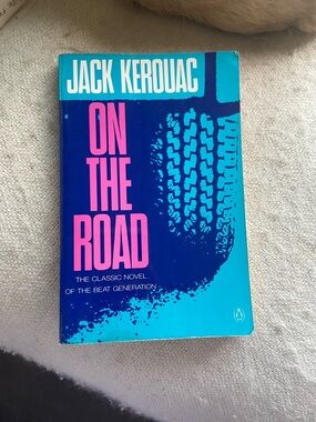 Jack Kerouac "On The Road" Paperback Novel - Blue & Pink Cover